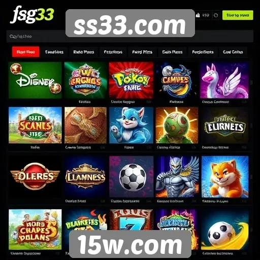 Principais jogos disponíveis no site ss33.com